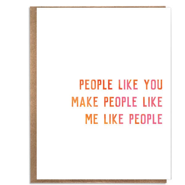 People Like You Card