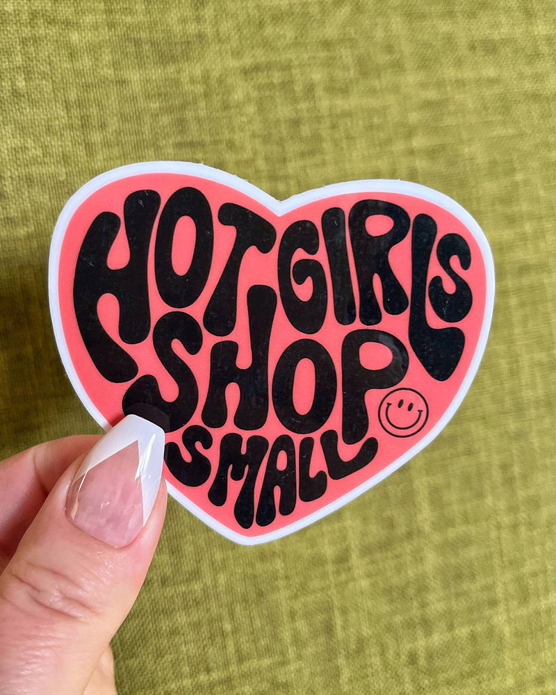 Hot Girls Shop Small Sticker