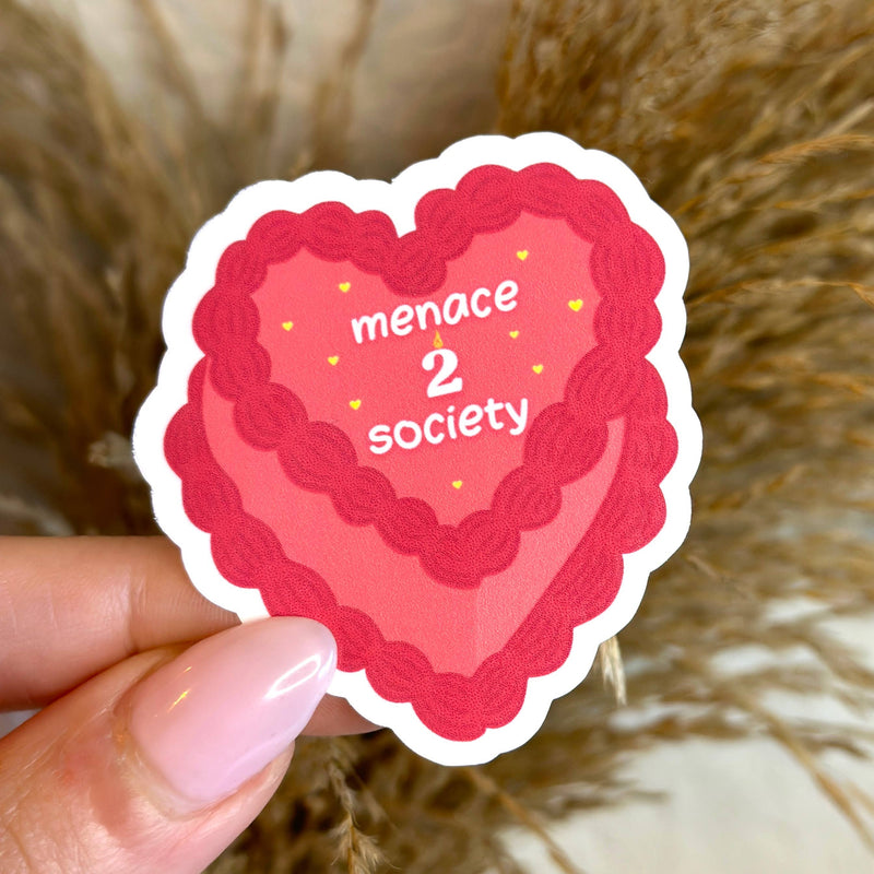 Menace To Society Cake Sticker