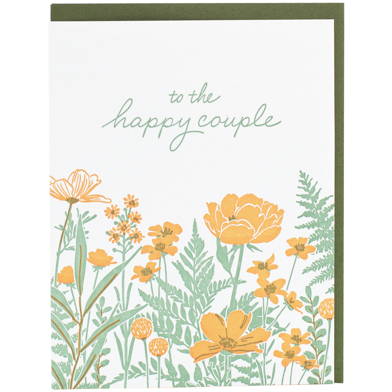 Field of Flowers Wedding Card