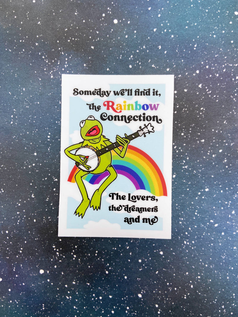 Kermit the Frog Rainbow Connection Sticker