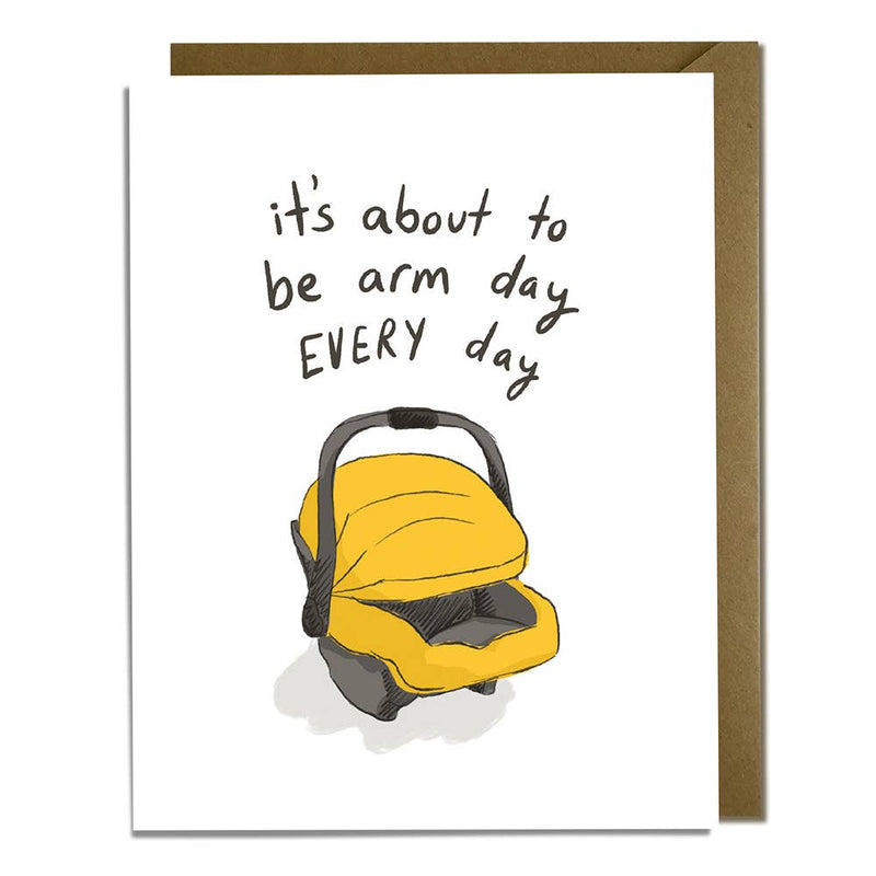 Arm Day New Baby Card