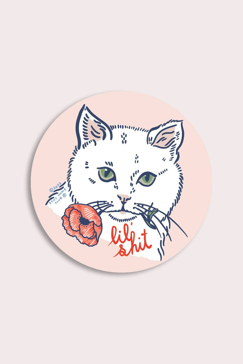 Lil Shit Cat Sticker
