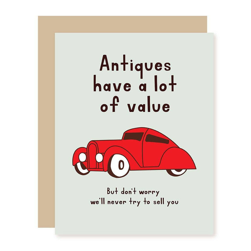 Antique Car Birthday Card
