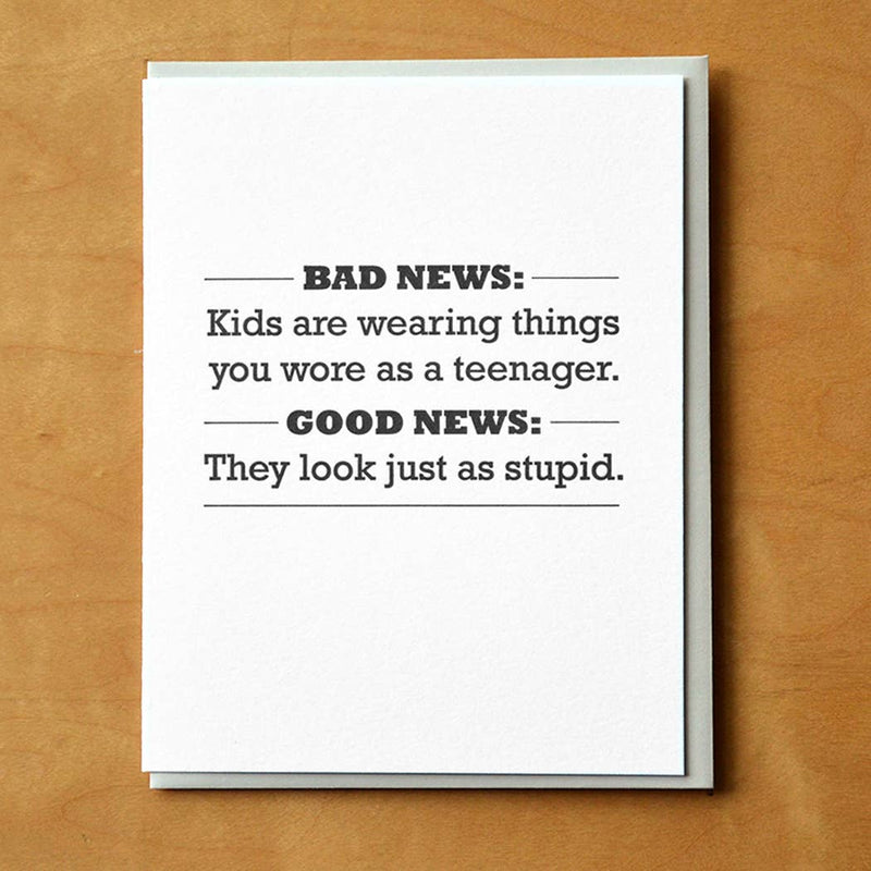 Good News/Bad News Card