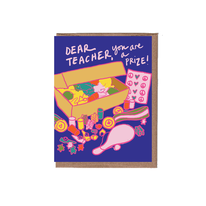 Prize Box Teacher Card