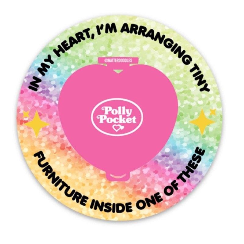 Polly Pocket Furniture Holographic Sticker