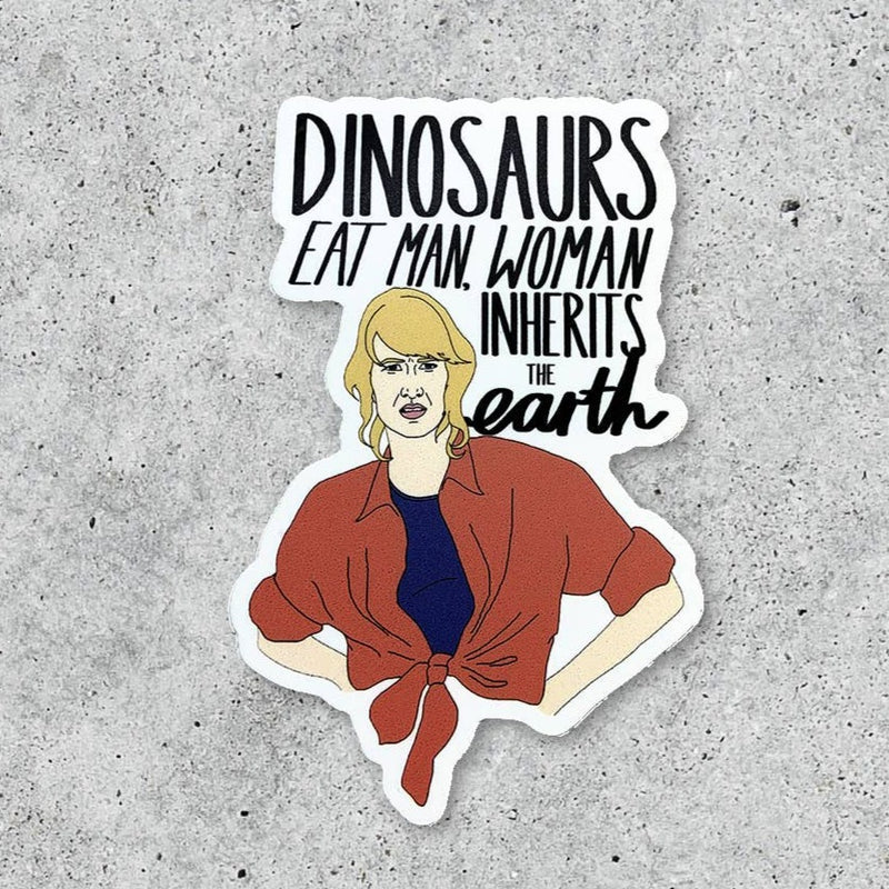 Dinosaurs Eat Man Sticker