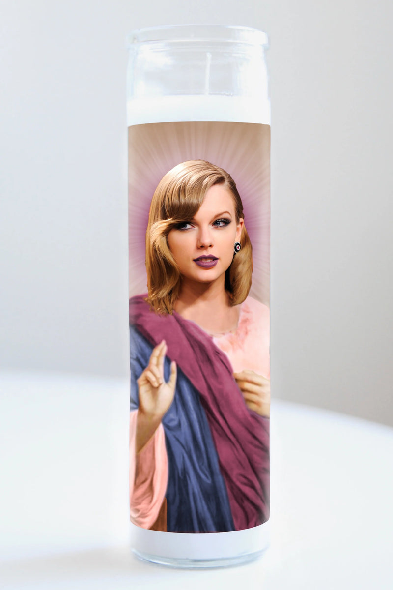 Taylor Swift Prayer Candle (Pink Robe)