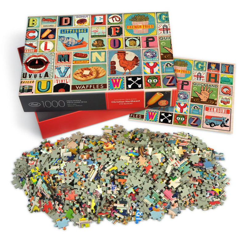 XYZ Blocks 1000 Piece Puzzle
