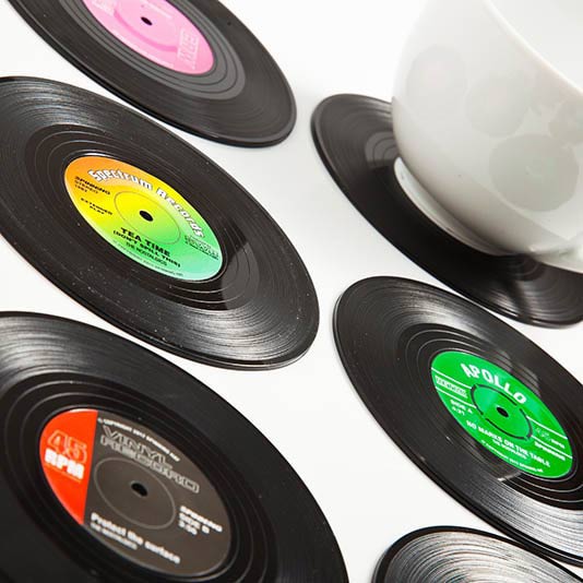 Vinyl Record Coasters
