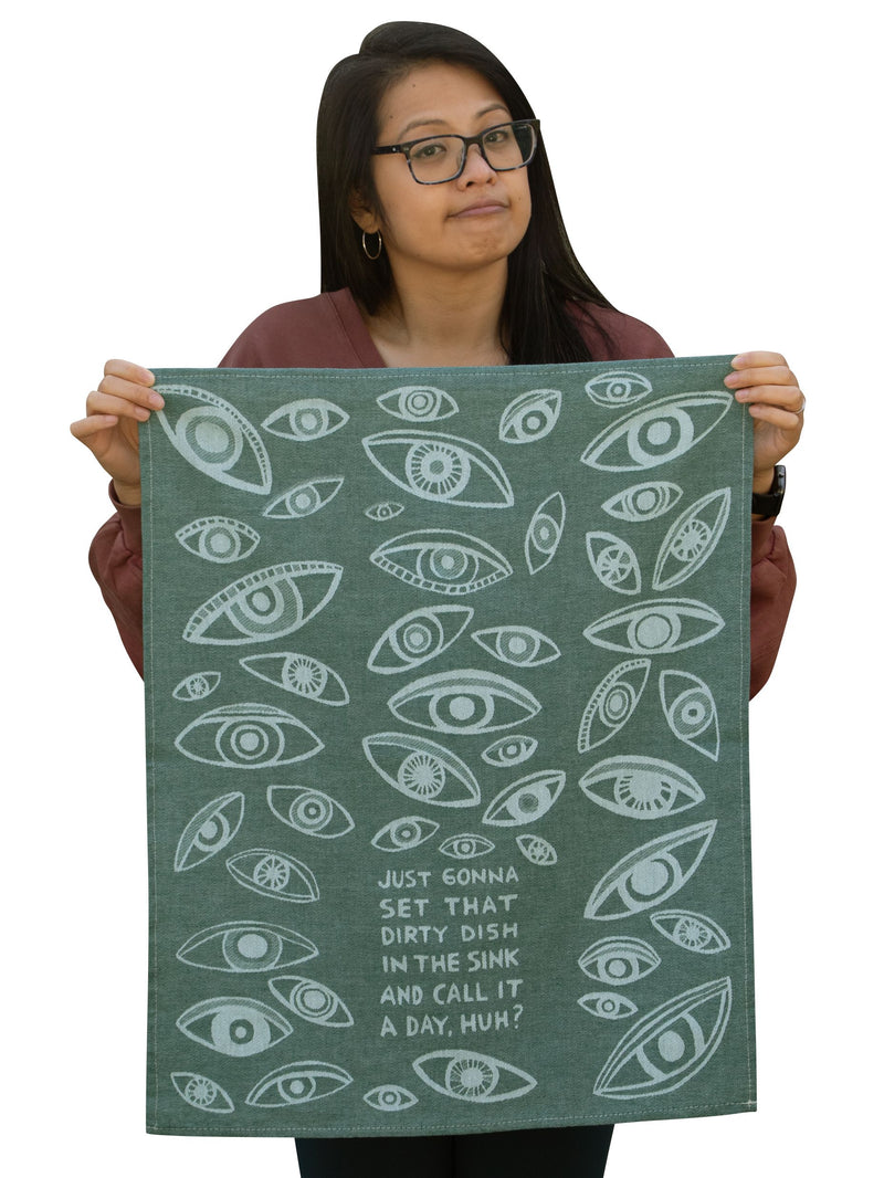 Dish In The Sink Woven Dish Towel